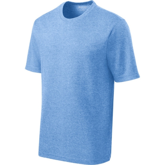 Custom Sport-Tek PosiCharge RacerMesh Tee. True Royal Blue Heather