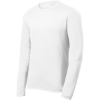 Custom Sport-Tek PosiCharge RacerMesh Long Sleeve Tee. White