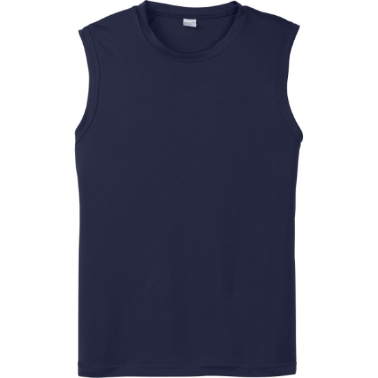 Custom Sport-Tek Sleeveless PosiCharge Competitor Tee. True Navy Blue