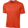 Custom Sport-Tek Heather Contender Tee. Deep Orange Heather