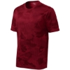 Custom Sport-Tek CamoHex Tee. Deep Red