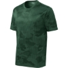 Custom Sport-Tek CamoHex Tee. Forest Green