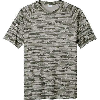Custom Sport-Tek Drift Camo Tee Silver