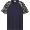 Custom Sport-Tek Drift Camo Colorblock Tee True Navy Blue/Camo