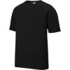 Custom Sport-Tek PosiCharge Tri-Blend Wicking Raglan Tee. Black Triad Solid