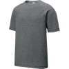Custom Sport-Tek PosiCharge Tri-Blend Wicking Raglan Tee. Dark Grey Hthr