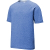 Custom Sport-Tek PosiCharge Tri-Blend Wicking Raglan Tee. True Royal Heather