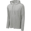 Custom Sport-Tek PosiCharge Tri-Blend Wicking Long Sleeve Hoodie Light Grey Hth
