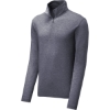 Custom Sport-Tek PosiCharge Tri-Blend Wicking 1/4-Zip Pullover. True Navy Blue Heather