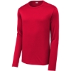 Custom Sport-Tek Posi-UV Pro Long Sleeve Tee. True Red