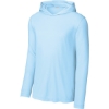 Custom Sport-Tek Posi-UV Pro Long Sleeve Hoodie Light Blue