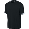 Custom Sport-Tek Club Short Sleeve Crew Black/White