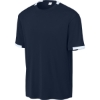 Custom Sport-Tek Club Short Sleeve Crew True Navy Blue/White