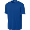 Custom Sport-Tek Club Short Sleeve Crew True Royal Blue/White
