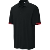 Custom Sport-Tek Club Colorblock Polo Black/Deep Red