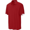 Custom Sport-Tek Club Colorblock Polo Deep Red/White