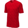 Custom Sport-Tek Digi Camo Tee. True Red