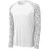 Custom Sport-Tek Long Sleeve Digi Camo Tee. White