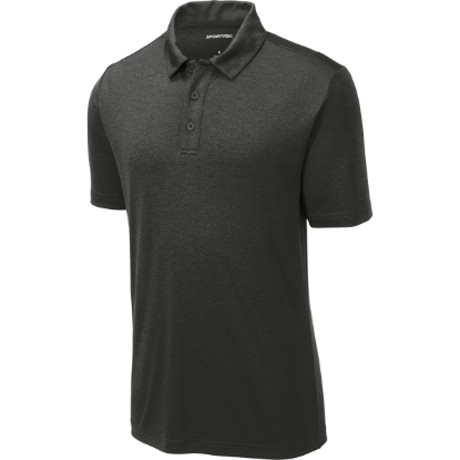 Custom Sport-Tek Endeavor Polo. Black Heather