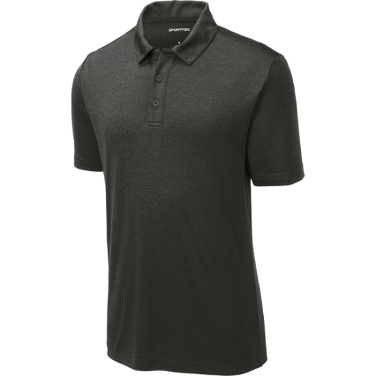 Custom Sport-Tek Endeavor Polo. Black Heather
