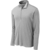 Custom Sport-Tek Endeavor 1/2-Zip Pullover. Lt Grey Hthr