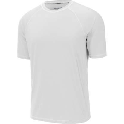 Custom Sport-Tek Rashguard Tee. White
