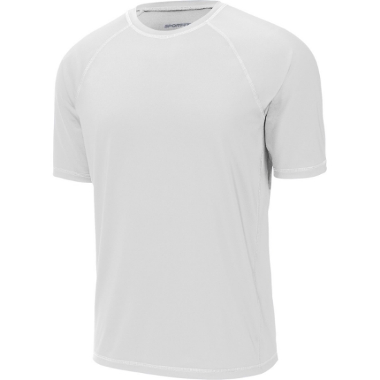 Custom Sport-Tek Rashguard Tee. White
