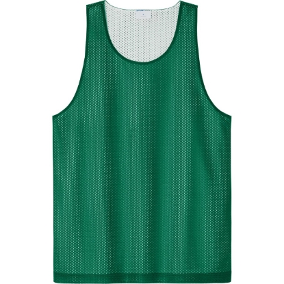 Custom Sport-Tek PosiCharge Reversible Mesh Tank Kelly Green/White