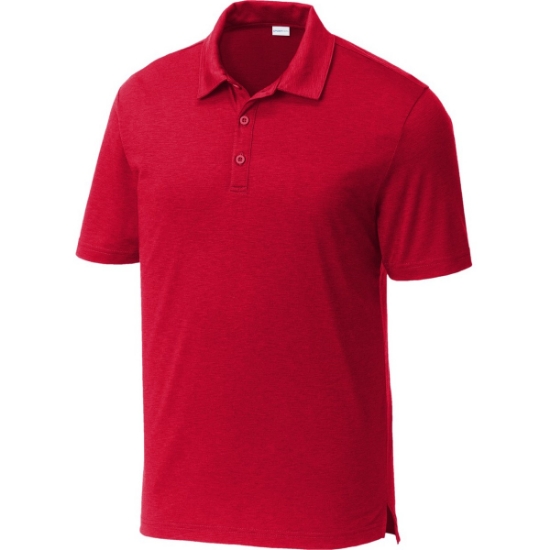 Custom Sport-Tek PosiCharge Strive Polo Deep Red