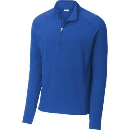 Custom Sport-Tek Sport-Wick Flex Fleece 1/4-Zip. True Royal Blue