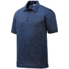 Custom Sport-Tek PosiCharge Electric Heather Polo. Dark Royal Blue/Black Electric