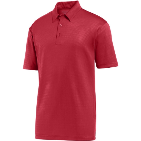 Custom Sport-Tek Embossed PosiCharge Tough Polo . Deep Red