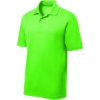 Custom Sport-Tek PosiCharge RacerMesh Polo. Neon Green