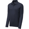 Custom Sport-Tek PosiCharge RacerMesh Long Sleeve Polo. True Navy Blue