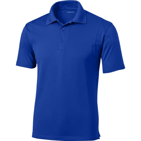 Custom Sport-Tek Micropique Sport-Wick Polo. True Royal Blue