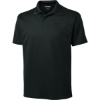 Custom Sport-Tek Micropique Sport-Wick Pocket Polo. Black