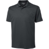 Custom Sport-Tek Micropique Sport-Wick Pocket Polo. Iron Grey