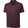 Custom Sport-Tek Micropique Sport-Wick Pocket Polo. Maroon Red