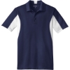 Custom Sport-Tek Side Blocked Micropique Sport-Wick Polo. True Navy Blue/White