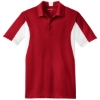 Custom Sport-Tek Side Blocked Micropique Sport-Wick Polo. True Red/White