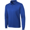 Custom Sport-Tek Long Sleeve Micropique Sport-Wick Polo. True Royal Blue