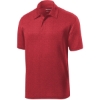 Custom Sport-Tek Heather Contender Polo. Scarlet Red Heather