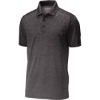 Custom Sport-Tek Ombre Heather Polo. Iron Grey/Blk