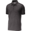 Custom Sport-Tek Ombre Heather Polo. Iron Grey/Blk