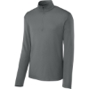 Custom Sport-Tek Micropique Sport-Wick 1/4-Zip Gray Concrete