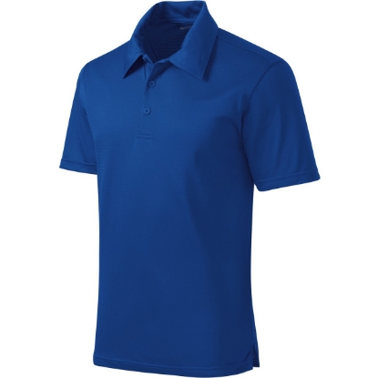 Custom Sport-Tek PosiCharge Active Textured Polo. True Royal Blue
