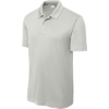 Custom Sport-Tek PosiCharge Re-Compete Polo Silver
