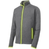 Custom Sport-Tek Sport-Wick Stretch Contrast Full-Zip Jacket. Charcoal Gray Heather/Charge Green