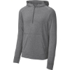 Custom Sport-Tek Sport-Wick Stretch 1/2-Zip Hoodie CharGreyHt