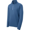 Custom Sport-Tek Sport-Wick Textured 1/4-Zip Pullover. Dawn Blue